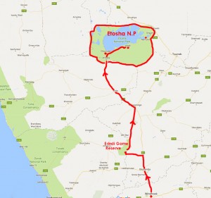 Mapa Etosha New